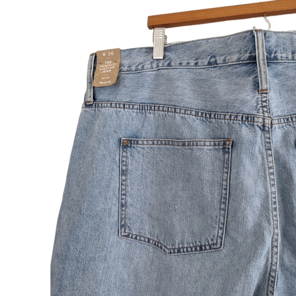 MADEWELL The Perfect Vintage Jean in Fitzgerald Light Wash Petite Plus Size 36 - Picture 8 of 13